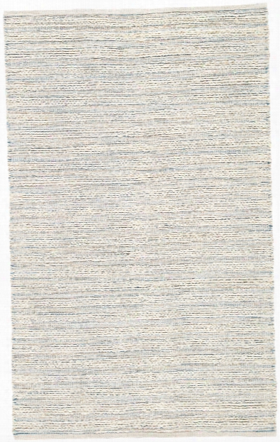 Canterbury Natural Stripe White & Blue Area Rug Design By Jaipur