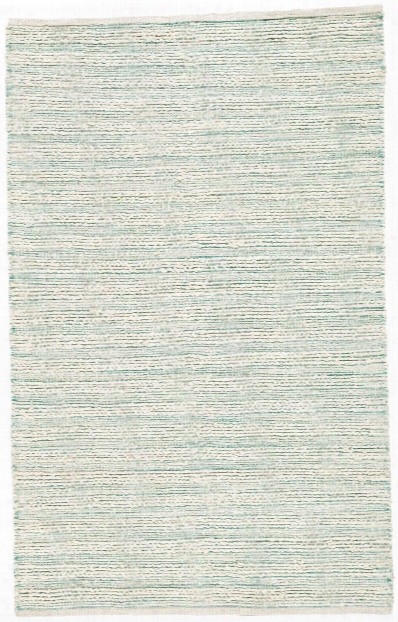 Canterbury Natural Stripe White & Turquoise Area Rug Design By Jaipur