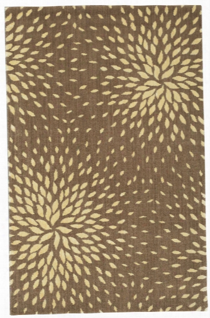 Capri Collection Wool And Viscose Area Rug In Mocha Design By Nourison