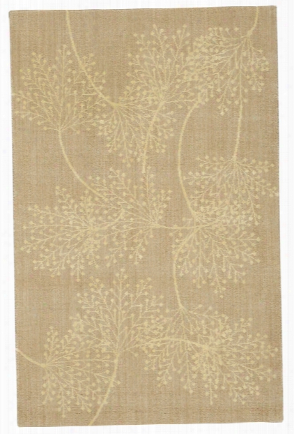 Capri Collection Wool And Viscose Area Rug In Sand Design By Nourison