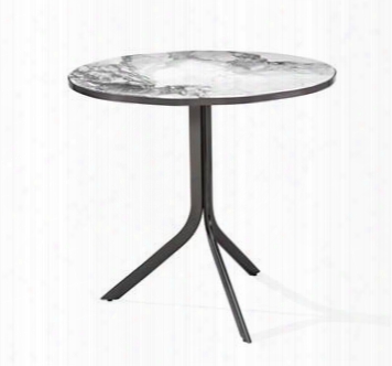 Carina Bistro Arabescato Gunmetal Table Design By Interlude Home