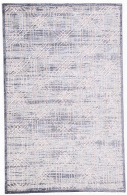 Carlyle Trellis Gray & Silver Area Rug Design By Jaipur
