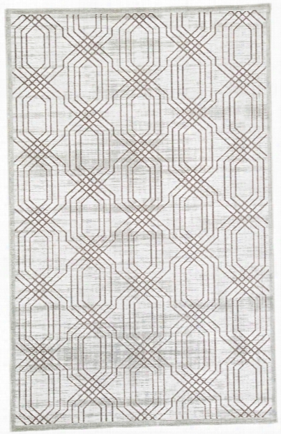 Carlyle Trellis White & Dark Gray Area Rug Design By Jaipur