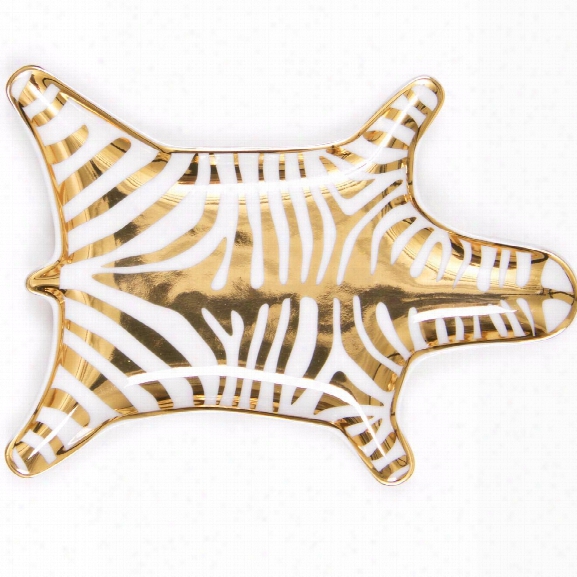 Carnaby Gold Zebra Stacking Dish Design By Jonathan Adler