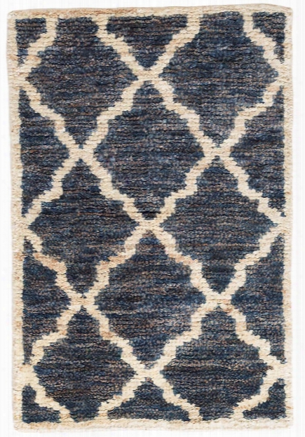 Casablanca Indigo Hand Knotted Jute Rug Design By Dash & Albert