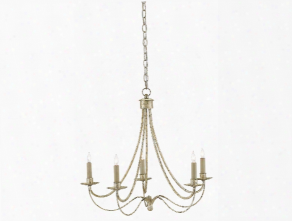 Cascade Chandelier In Majestic Silver Design By Currey & Company