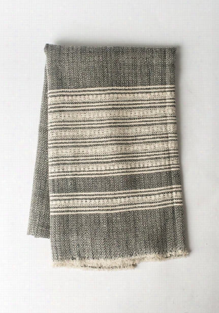 Cashmere Blend Throw In Zigzag Stripes Design By Bentley James