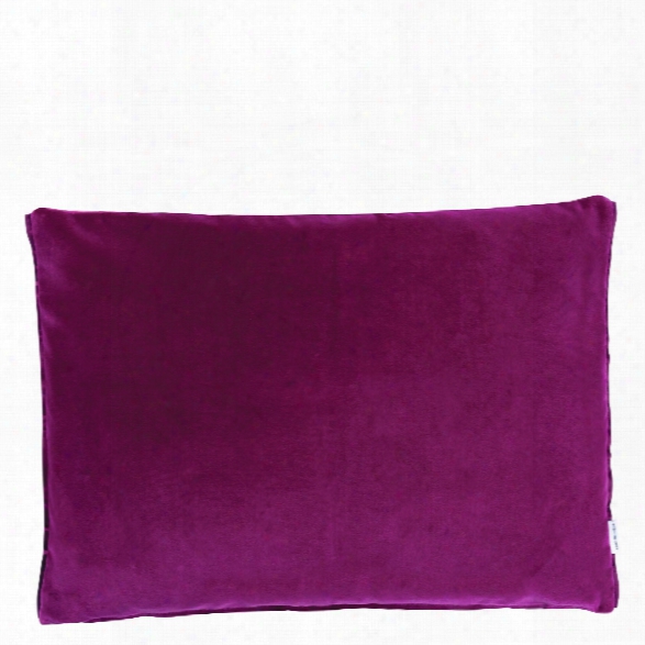 Cassia Throw Pillow In Magenta Design By Designers Guild