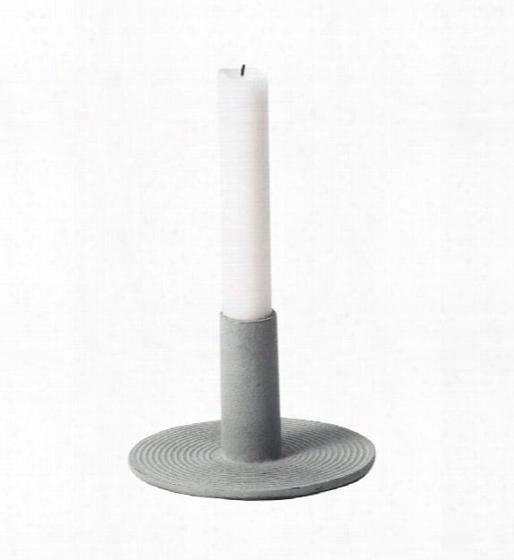 Cast Iron Candleholder In Dusty Green Design By Ferm Living