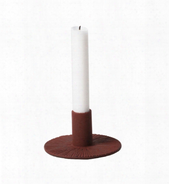 Cast Iron Candleholder In Ochre Design By Ferm Living