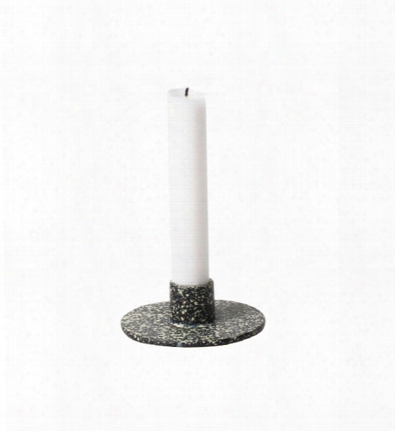 Cast Iron Candleholder In Speckled Design By Ferm Living