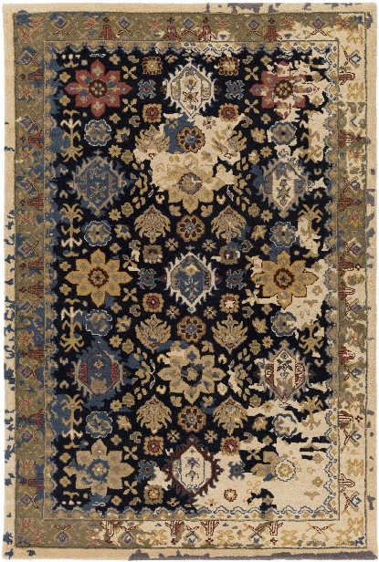 Castello Rug In Camel & Black Design By Surya