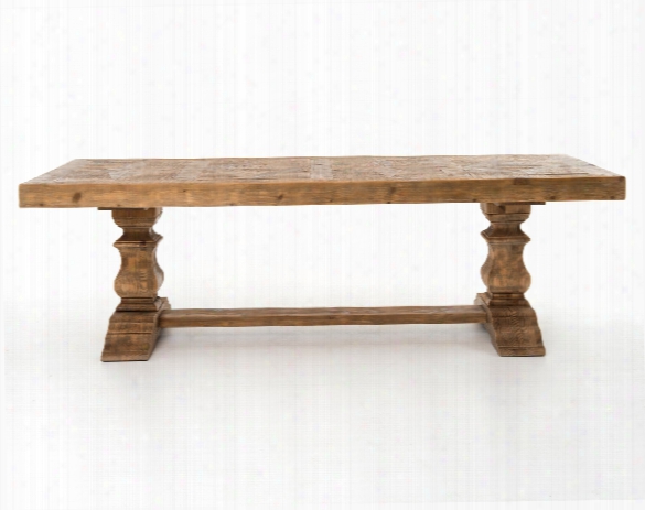Castle Dining Table In Bleached Pine