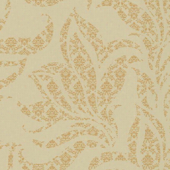 Catalina Wallpaper In Brown And Gold By Ronald Redding For York Wallcoverings