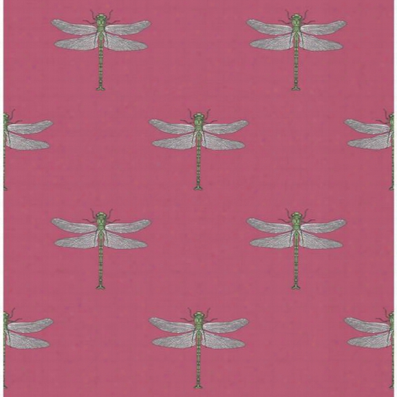 Catalina Wallpaper In Pink And Green From The Tortuga Collection By Seabrook Wallcoverings