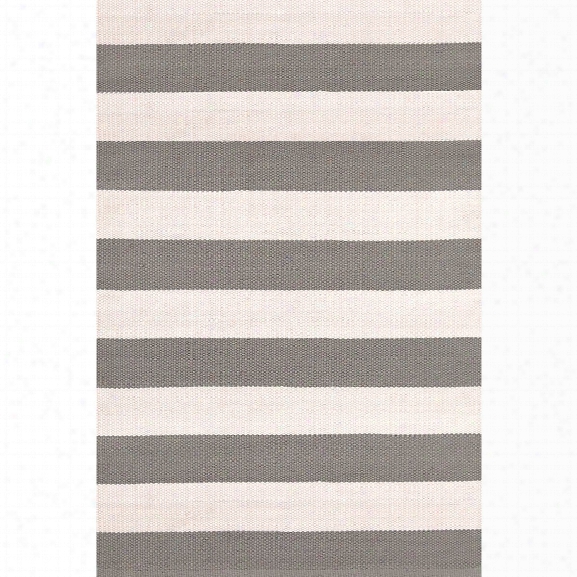 Catamaran Stripe Fieldstone & Ivory Indoor/outdoor Rug Design By Dash & Albert