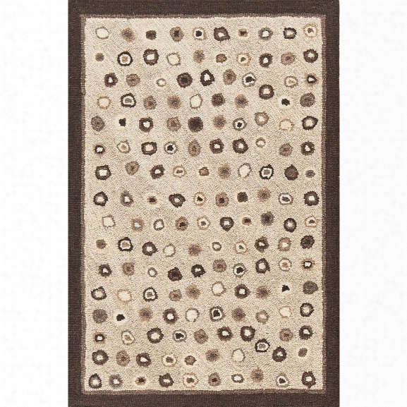 Cat's Paw Natural Wool Micro Hooked Rug Design By Dash & Albert