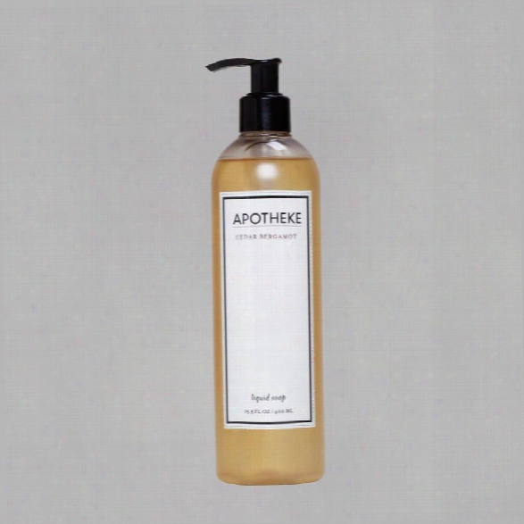 Cedar Bergamot Liquid Soap Design By Apotheke