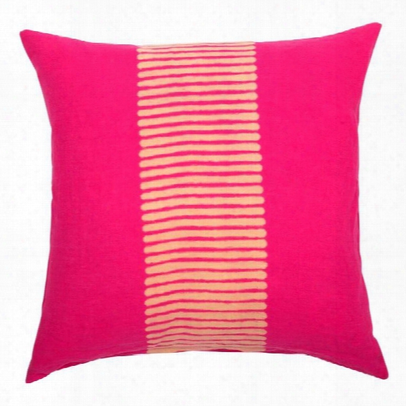 Center Stripes Pillow In Magenta Design By Sir/madam