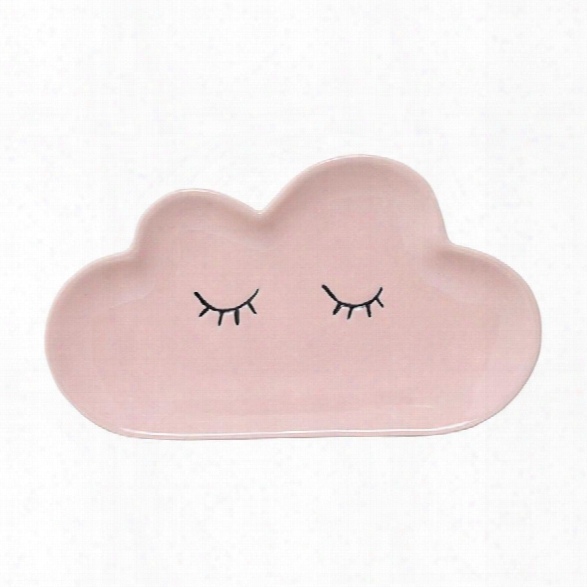 Ceramic Smilla Plate In Rose Design By Bd Mini