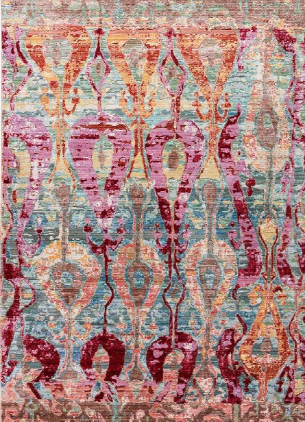 Ceres Rug In Trellis & Pale Blue Design By Jaipur