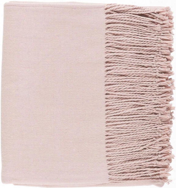 Chantel Throw Blankets In Blush Color By Surya