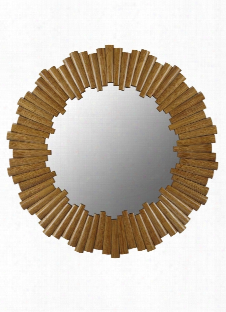 Charles Round Mirror In Nutmeg Design By Selamat