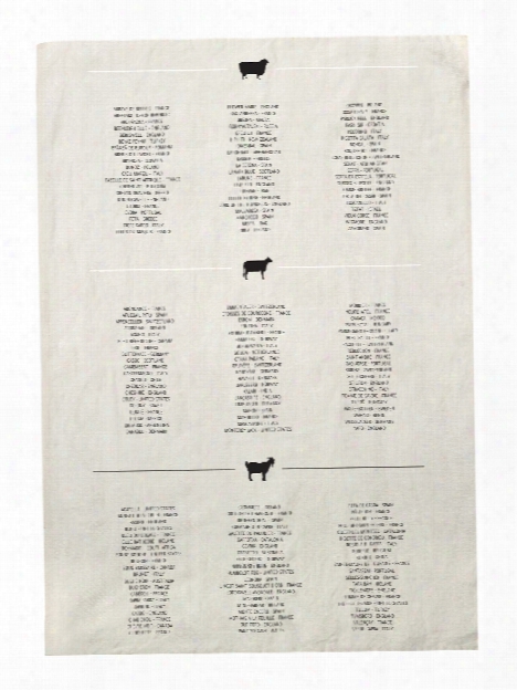 Cheese List Tea Towel Design By Sir/madam