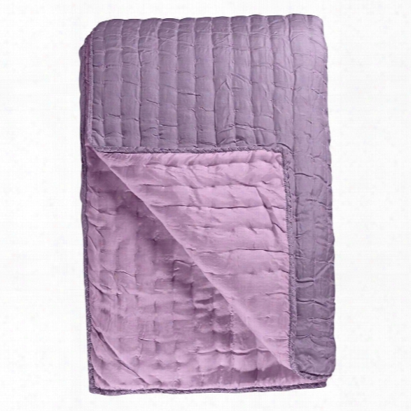 Chenevard Damson & Magenta Silk Quilt And Shams Design By Designers Guild