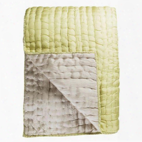 Chenevard Silver And Willow Pure Silk Quilt And Shams Design By Designers Guild