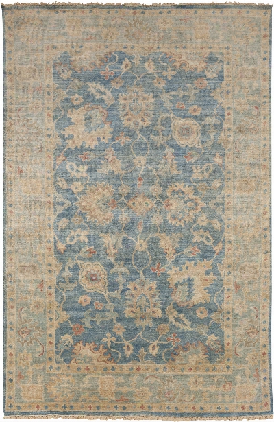 Cheshire Rug In Teal & Beige Design By Surya