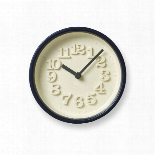 Chiisana Clock In Dark Blue Design By Lemnos