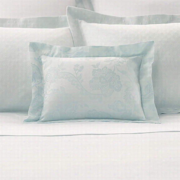 Chinois Damask Pearl Blue Decorative Pillow Design By Luxe