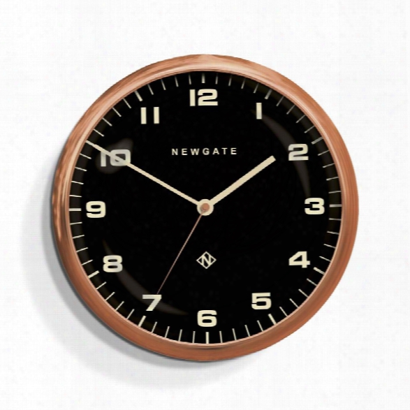 Chrysler Wall Clock In Radial Copper Design By Newgate