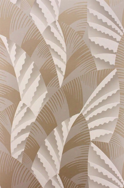 Chrysler Wallpaper In Gilver And Antique Gold From The Fantasque Collection By Osborne & Little