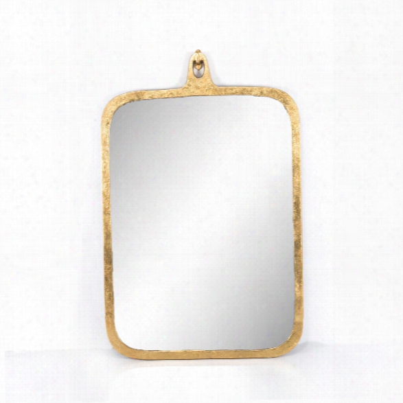 Chyde Large Mirror In Gold Leaf