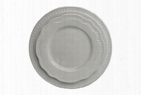 Ciara Dinner Plate In Grey Design By Canvas