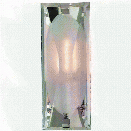 Castle Peak Small Bath Sconce in Various Finishes w/ Etched Clear Glass design by Kate Spade