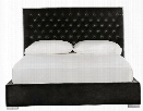 Chester Velvet Bed in Giotto Black design by Safavieh