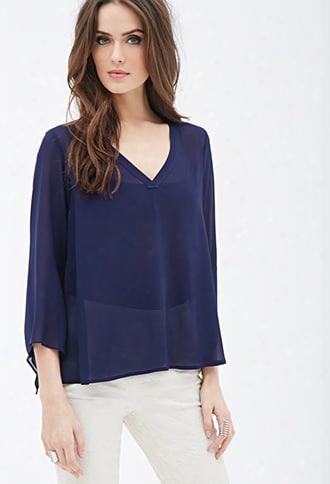 Angel-sleeved Blouse