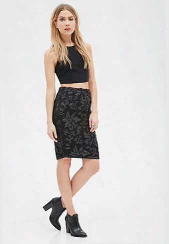 Baroque Mesh Overlay Skirt