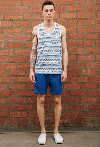 Bellfield Belted Chino Shorts