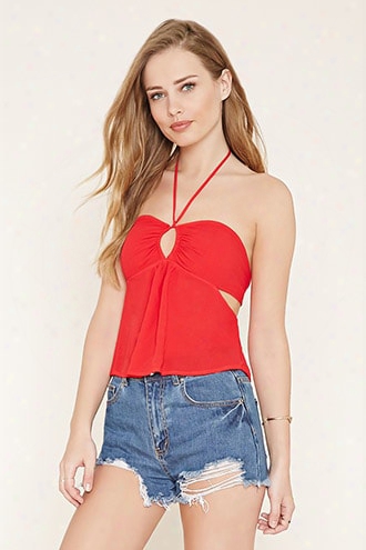 Cutout Halter Top