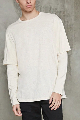 Double-sleeve Slub Tee