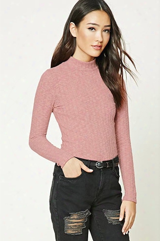 Fleece Mock Neck Top