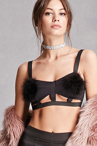 Kikiriki Pom Pom Caged Bralette