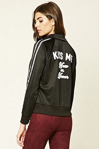 Kiss Me Satin Track Jacket