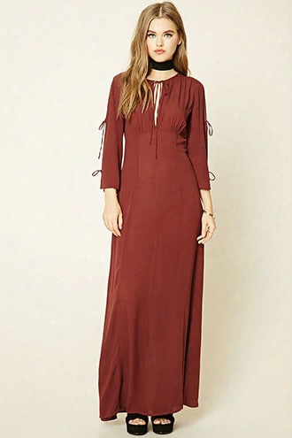 Lace-up Maxi Dress