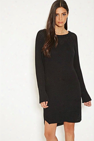 Mlm Ribbed Knit Sweater Dress