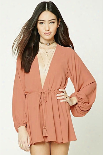 Plunging V-neck Romper